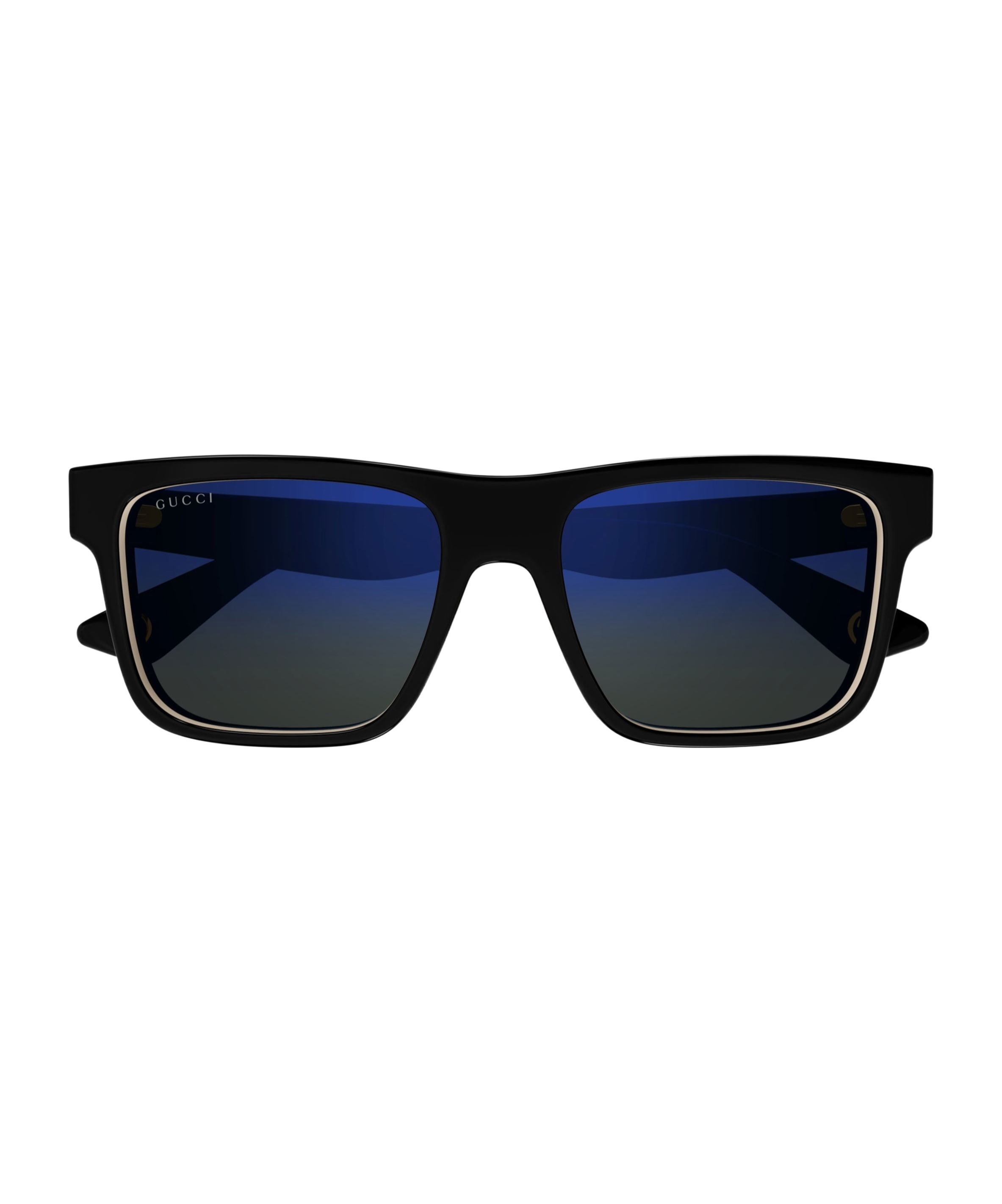 Gucci Rectangle-frame 'black' Sunglasses In Black