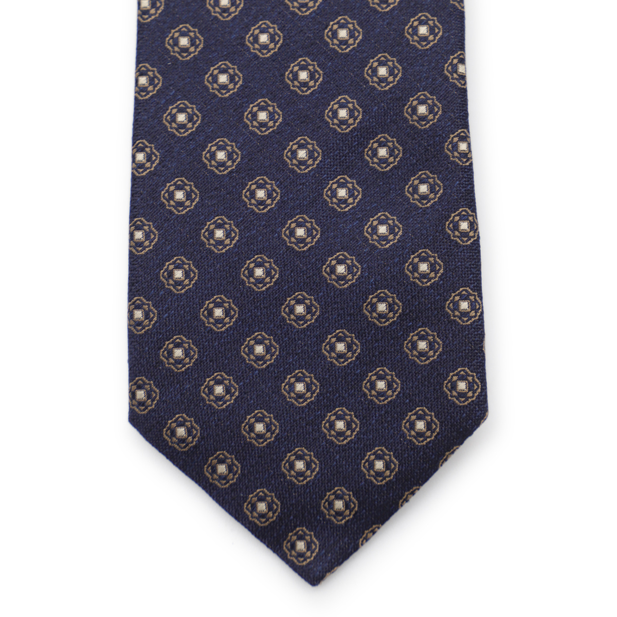 Canali Wool Tie In Brown