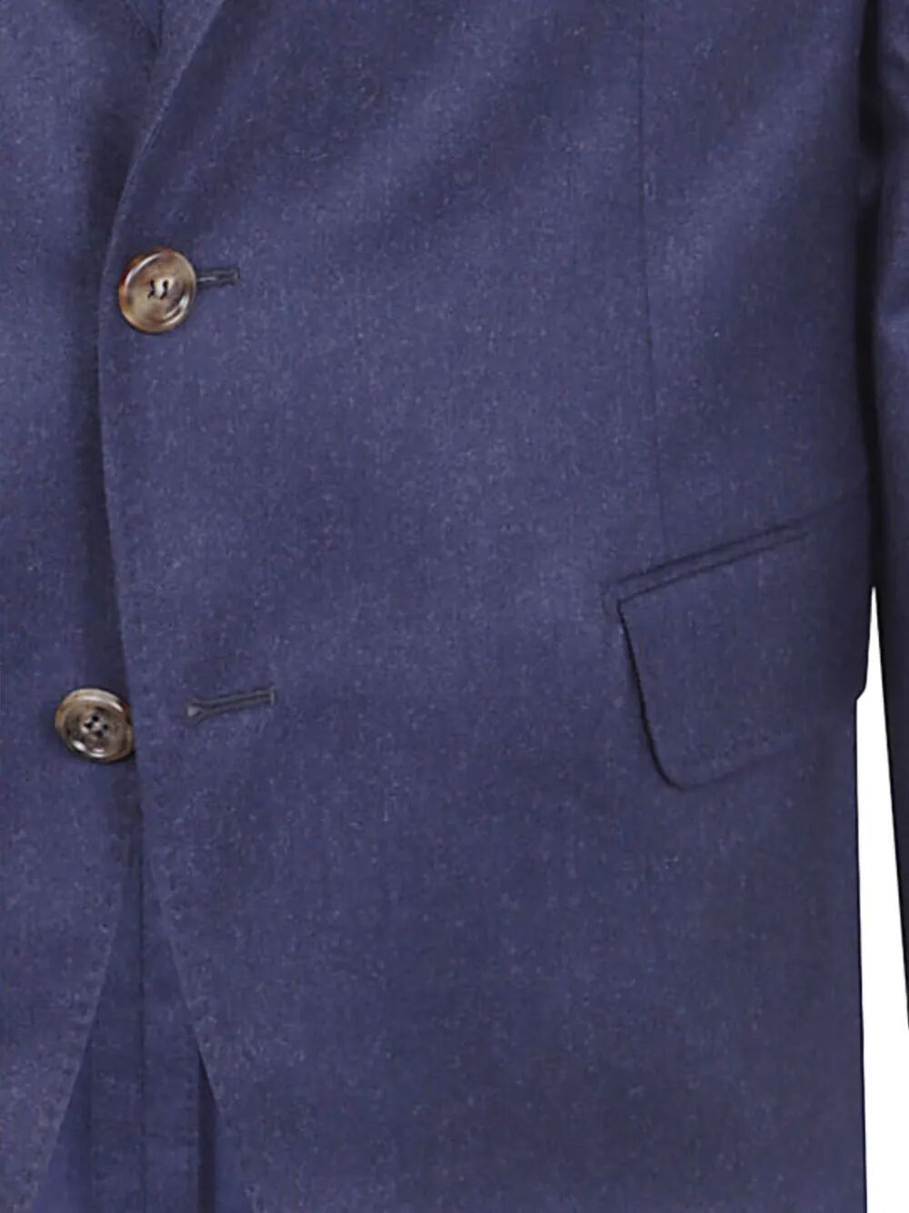 Brunello Cucinelli Tailored Two-button Suit With Contrasting Lining In Blue