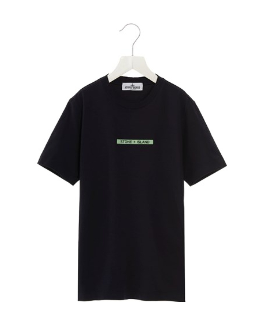 Stone Island T-shirt With Round Neck And Short Sleeves In Blue