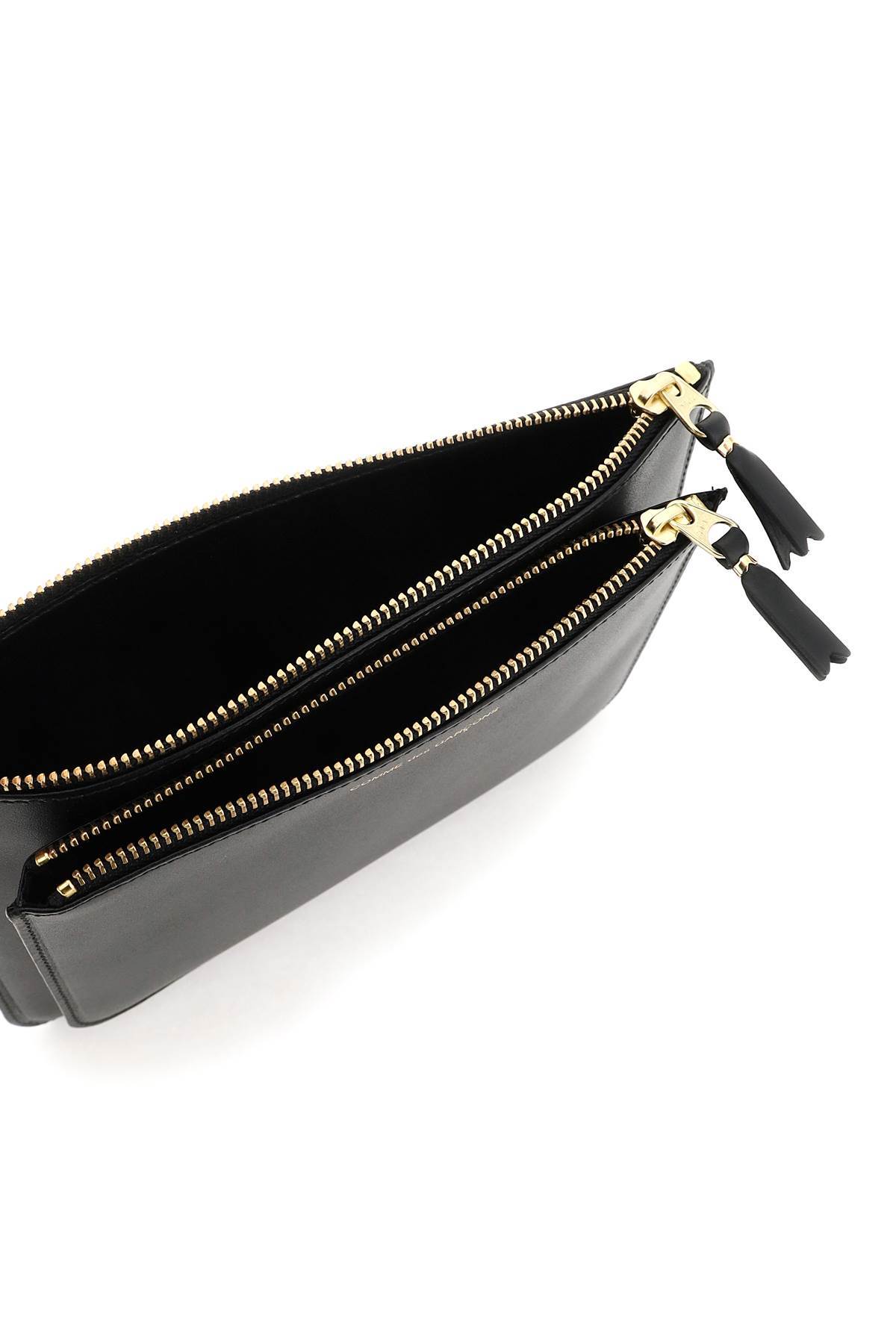 COMME DES GARÇONS ZIP-UP LEATHER WALLET