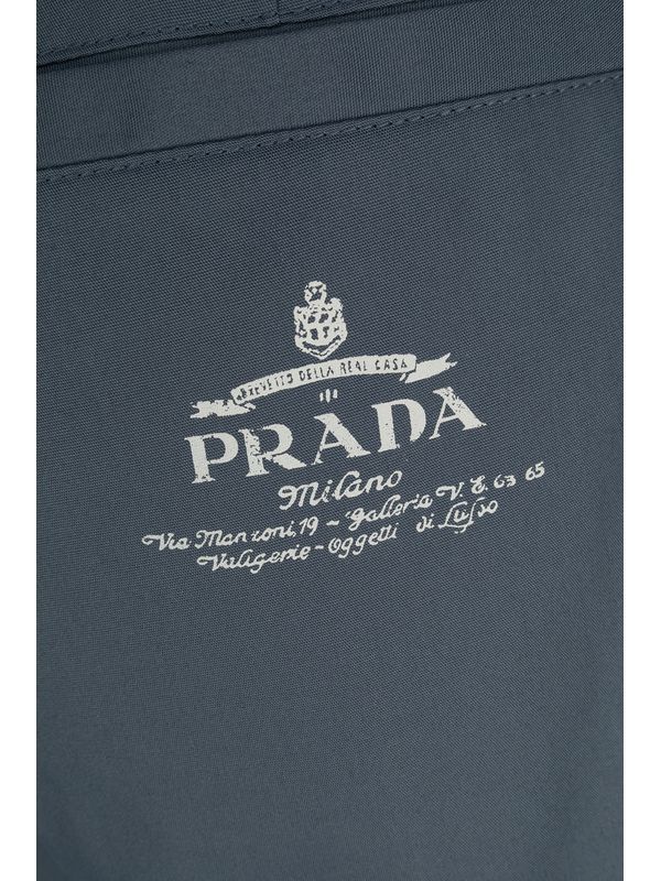 Prada Belt-loop Shorts In Blue