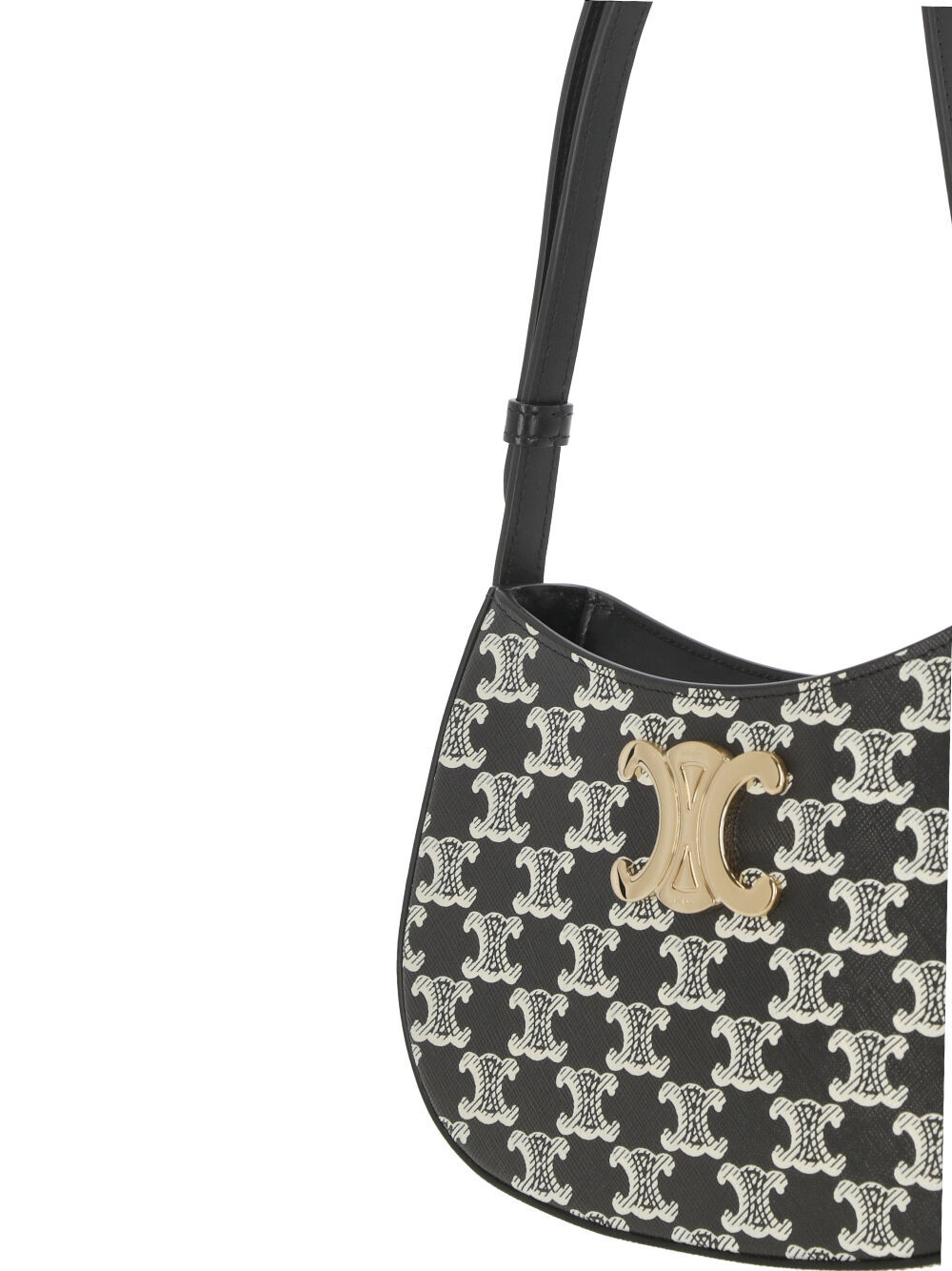 CELINE MEDIUM TILLY BAG IN TRIOMPHE CANVAS TWO-TONE