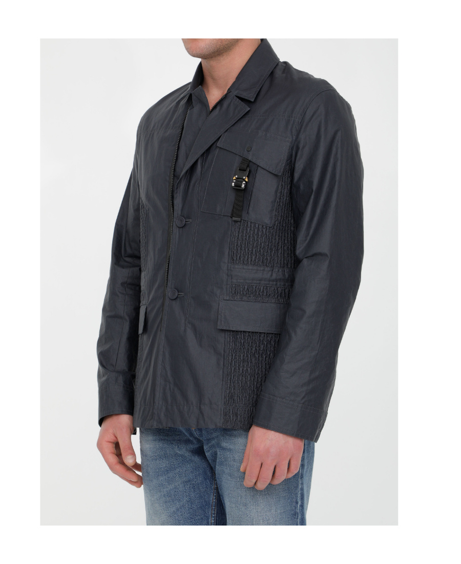 Dior Workwear Long-sleeved Jacket In Black