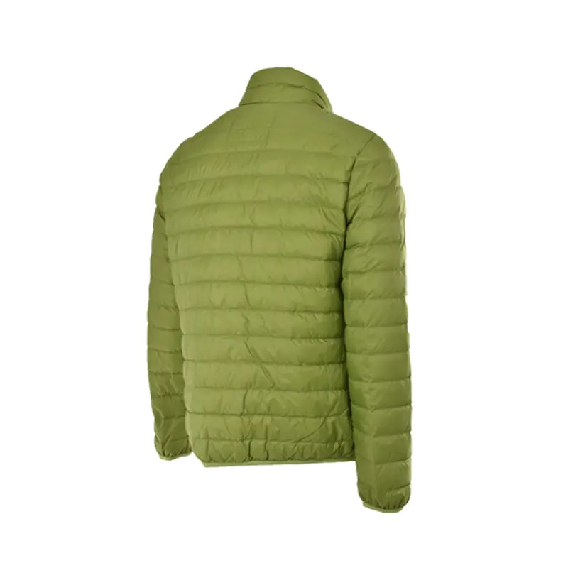 Armani Jeans Zipper Down Jacket In Green