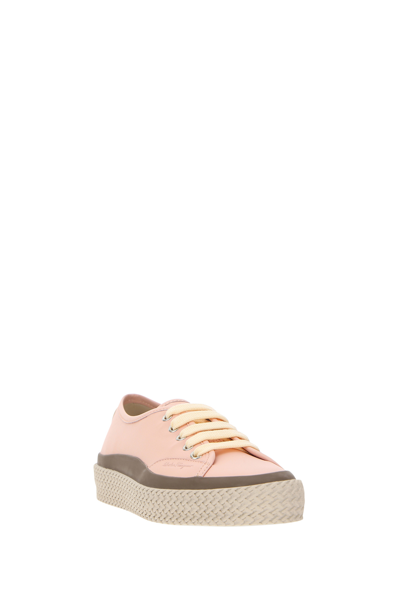 Ferragamo Low-cut Casual Sneakers In Nude