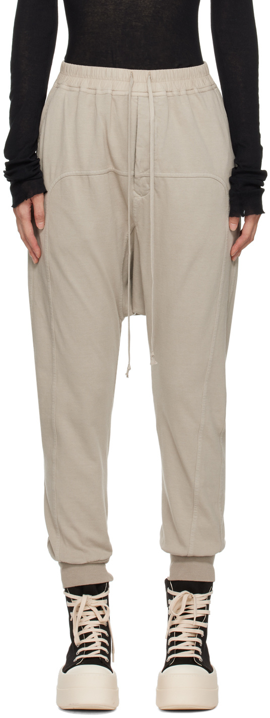 Rick Owens Drkshdw Prisoner Sweatpants In Nude