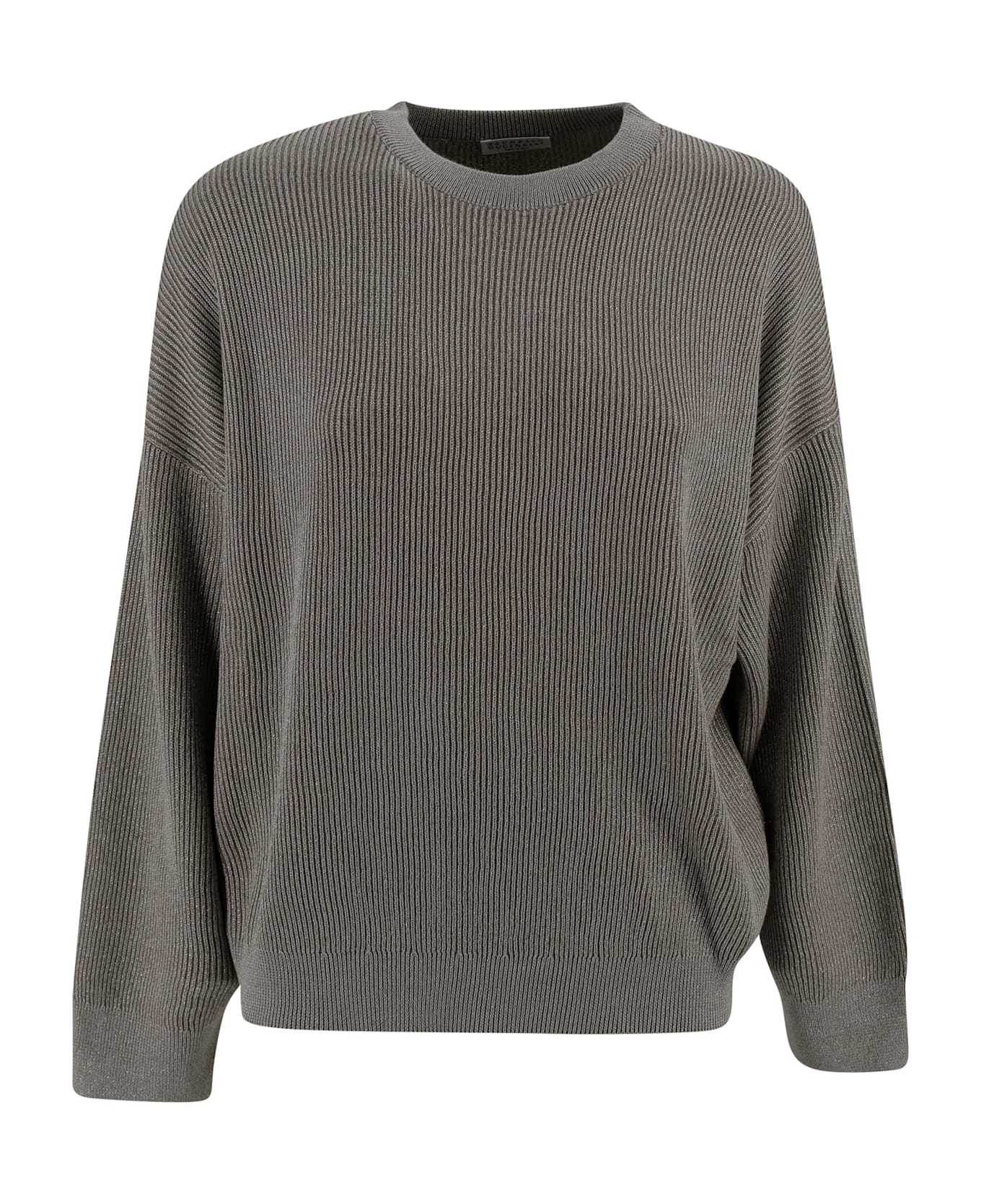 Brunello Cucinelli Long-sleeved Tops In Gray