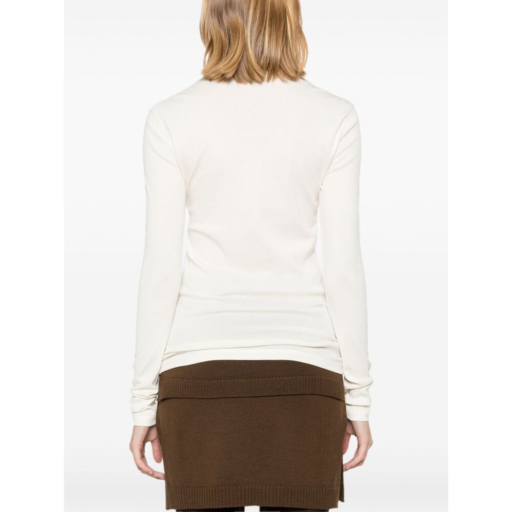 Lemaire Rib Long Sleeve Longsleeve In White