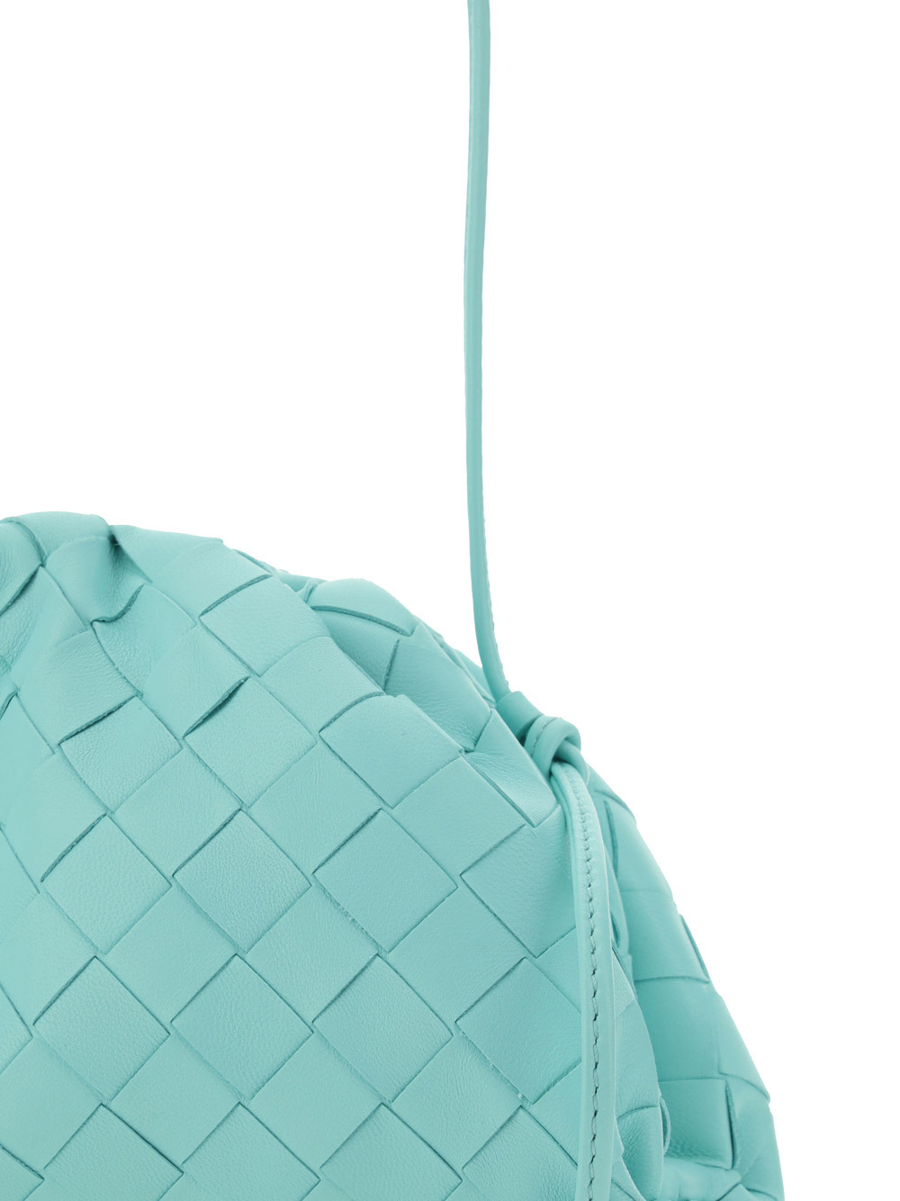 Bottega Veneta Mini Intrecciato Leather Clutch Bag In Blue