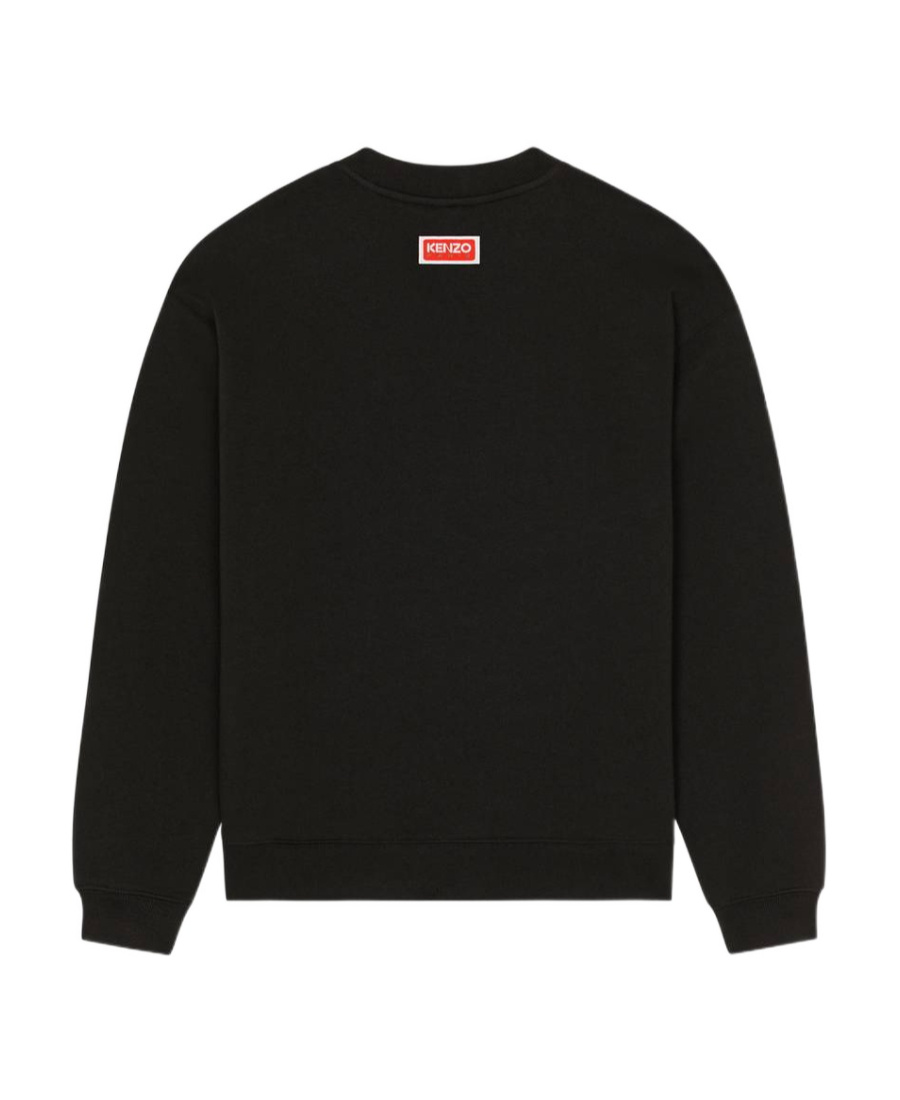 Kenzo Varsity Jungle Embroidered Sweatshirt In Black