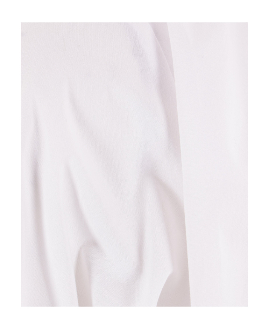 Mm6 Maison Margiela Cotton Poplin Shirt Dress In White