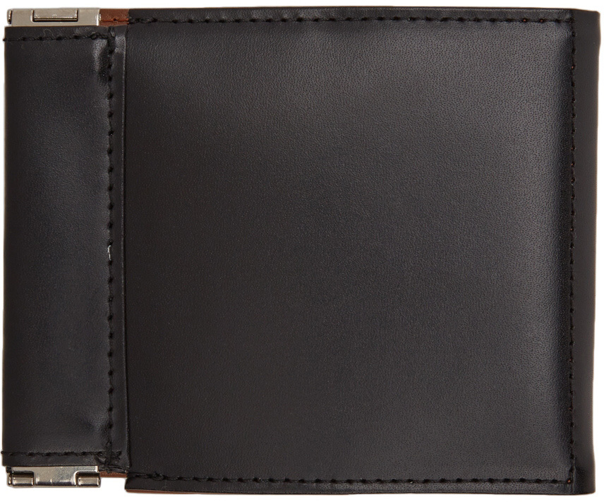 Master-piece Logo Folding Wallet In Black