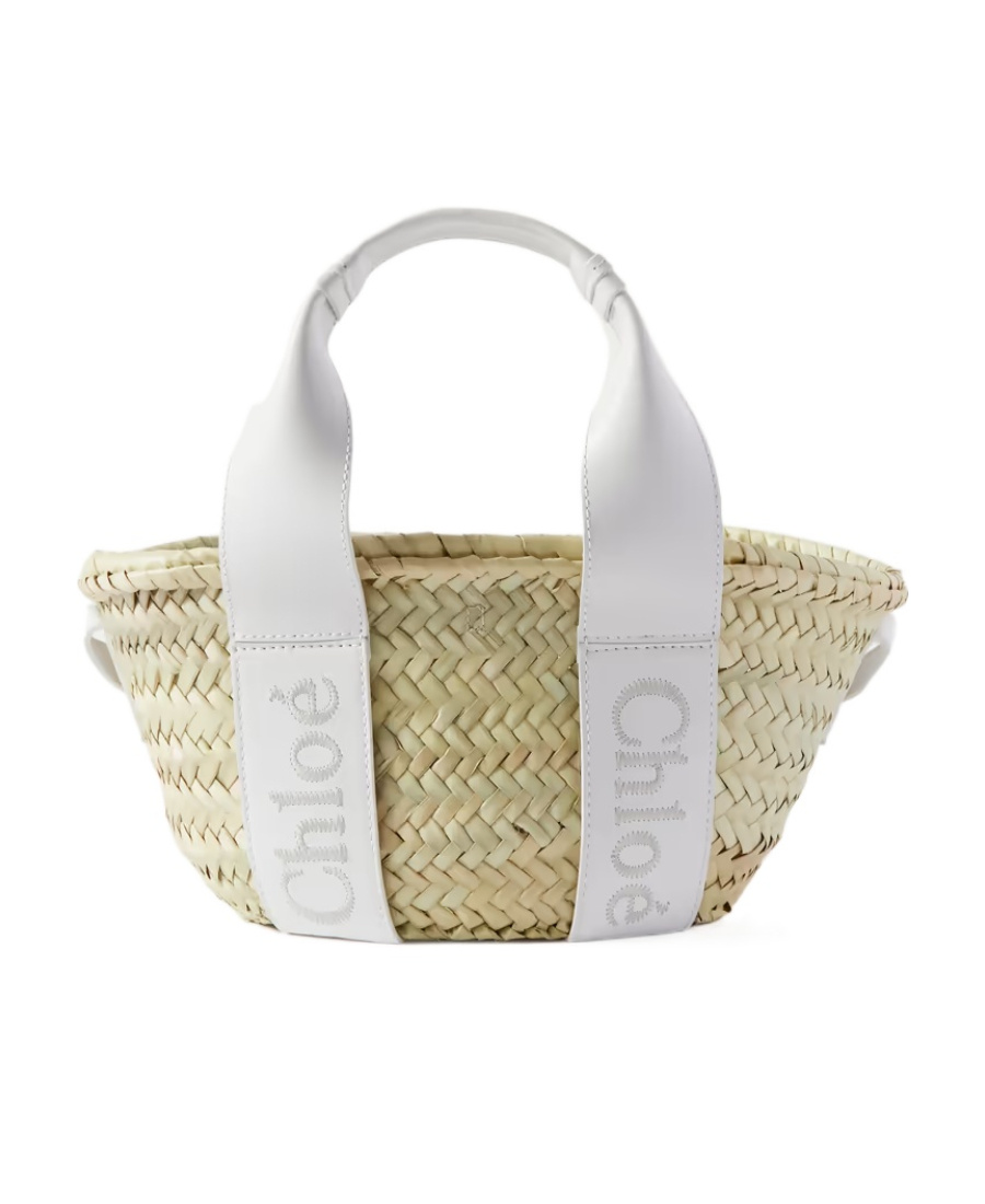 CHLOÉ SMALL CHLOÉ SENSE RAFFIA TOTE BAG