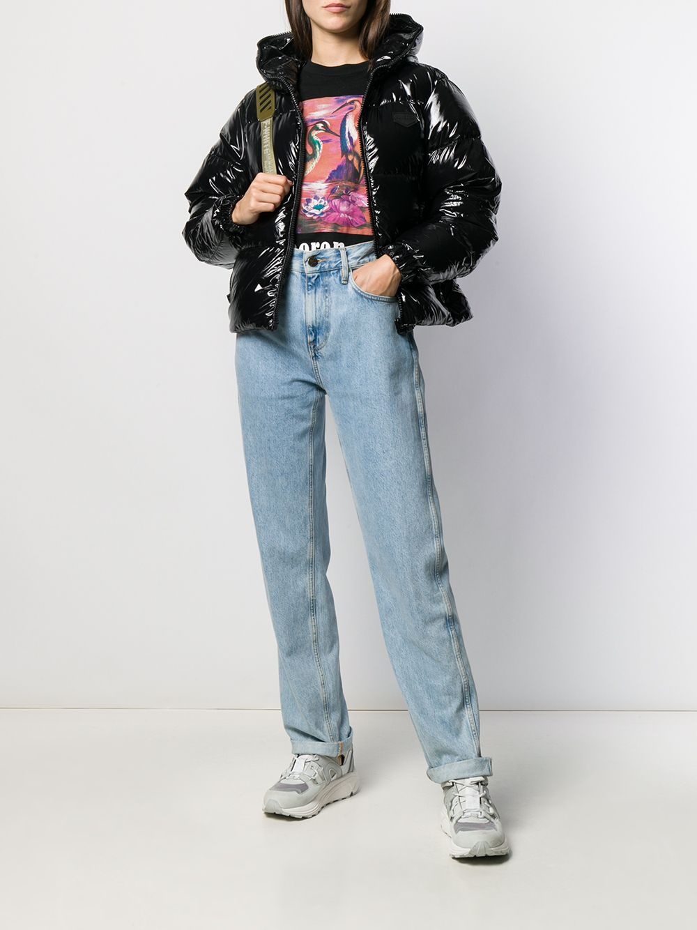 Duvetica Black Bellatrix Short Style Down Jacket In Black