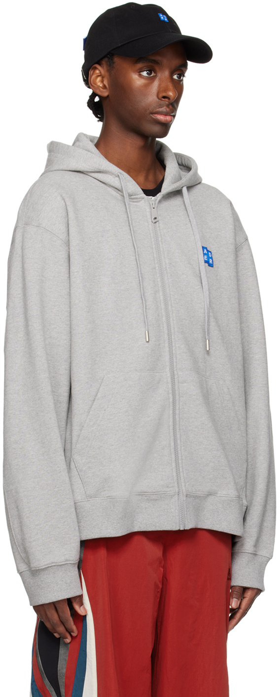 Ader Error Hooded Zipper Casual Jacket In White