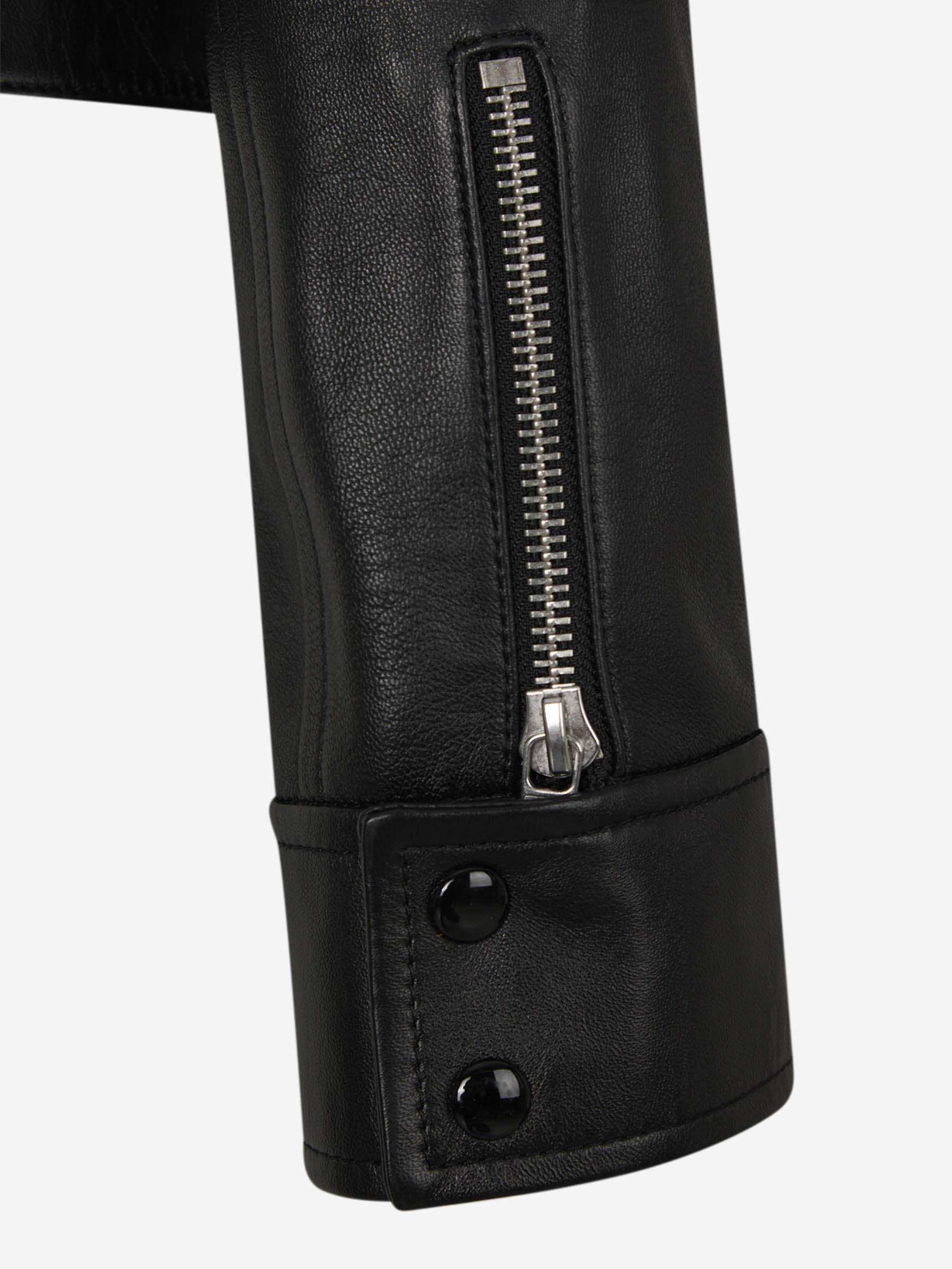 Shop Courrèges Iconic Zip-up Jacket In Black