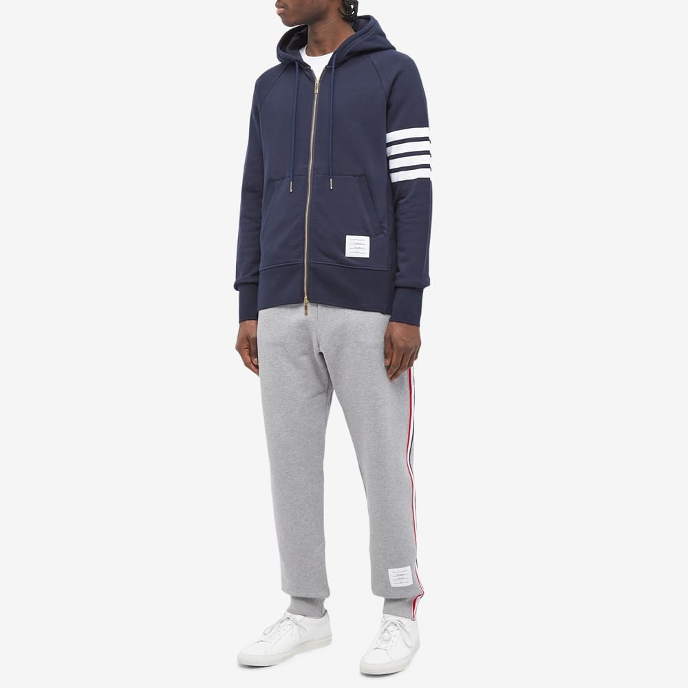 Thom Browne 4-striped Sweater With Logo In Black