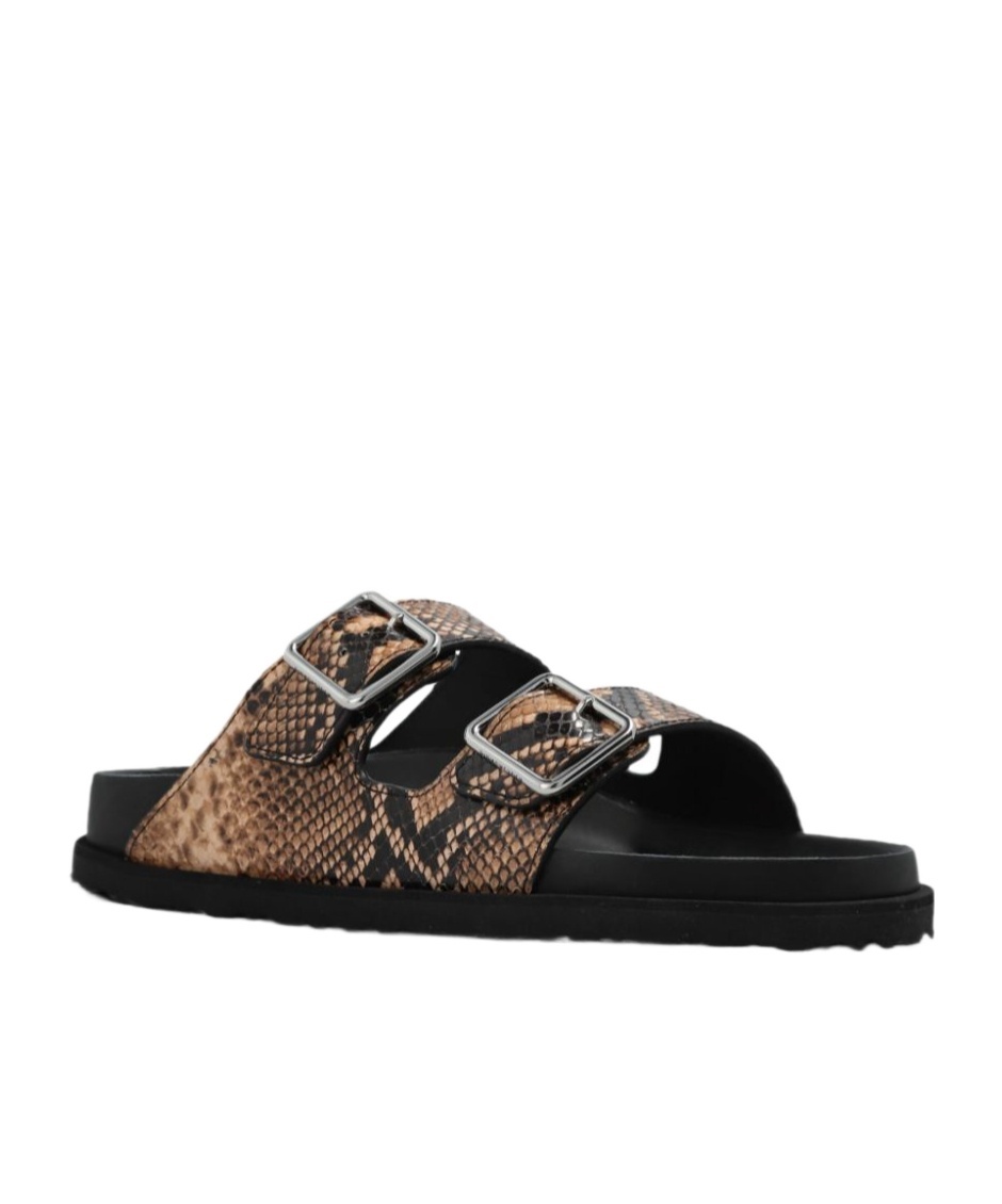 Shop Birkenstock Arizona Slides In Black