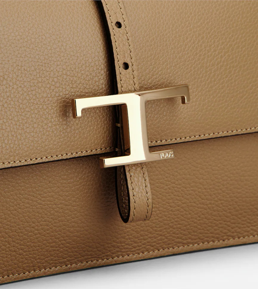 Tod's Mini T-buckle Flap Bag In Brown
