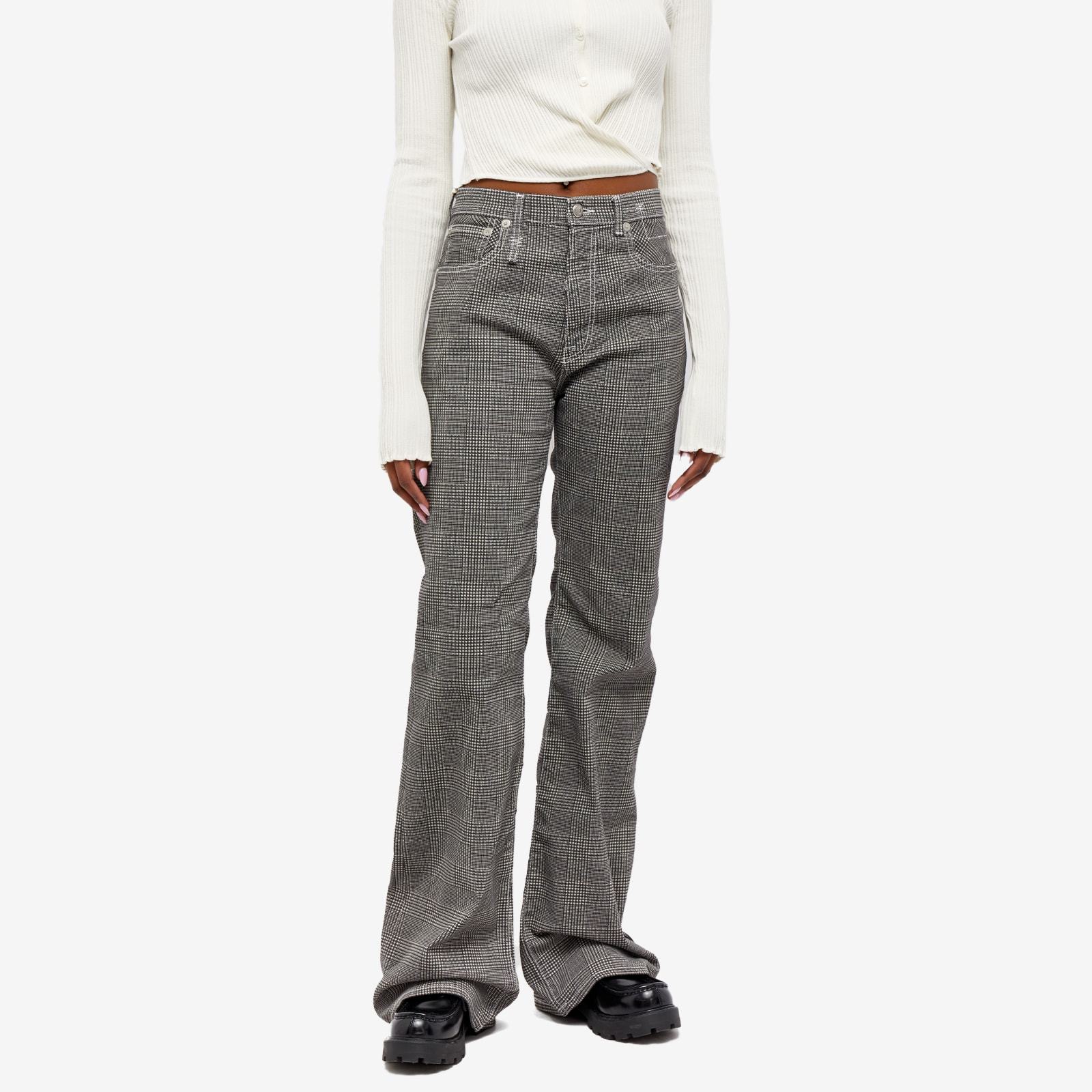 R13 Plaid Jeans In Black