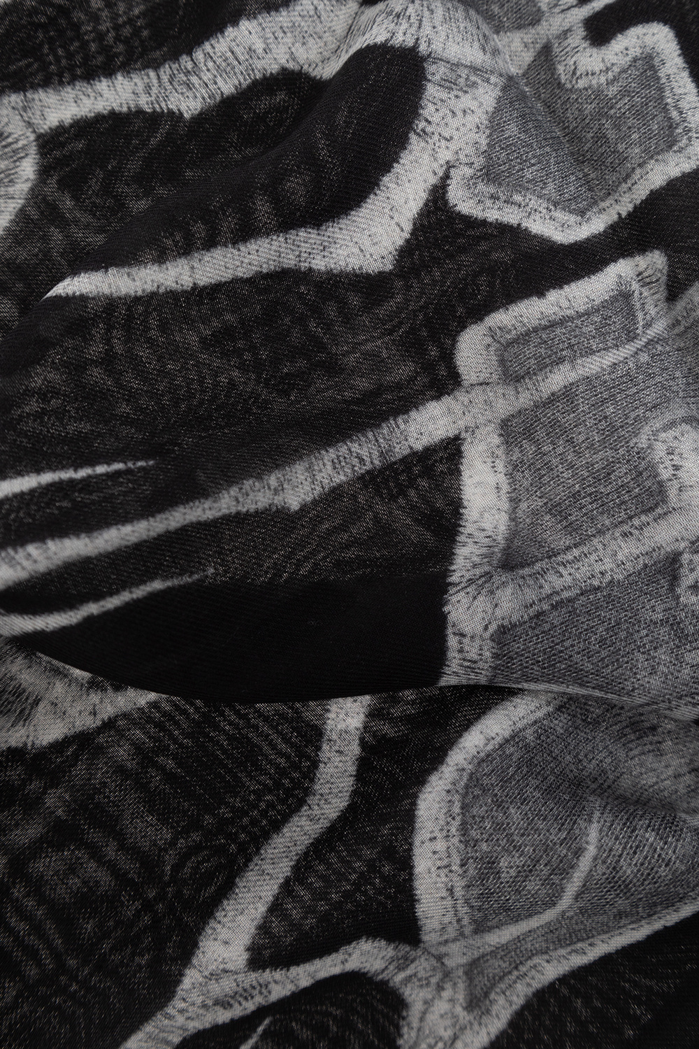Givenchy Logo-print Modal-cashmere Scarf In Black