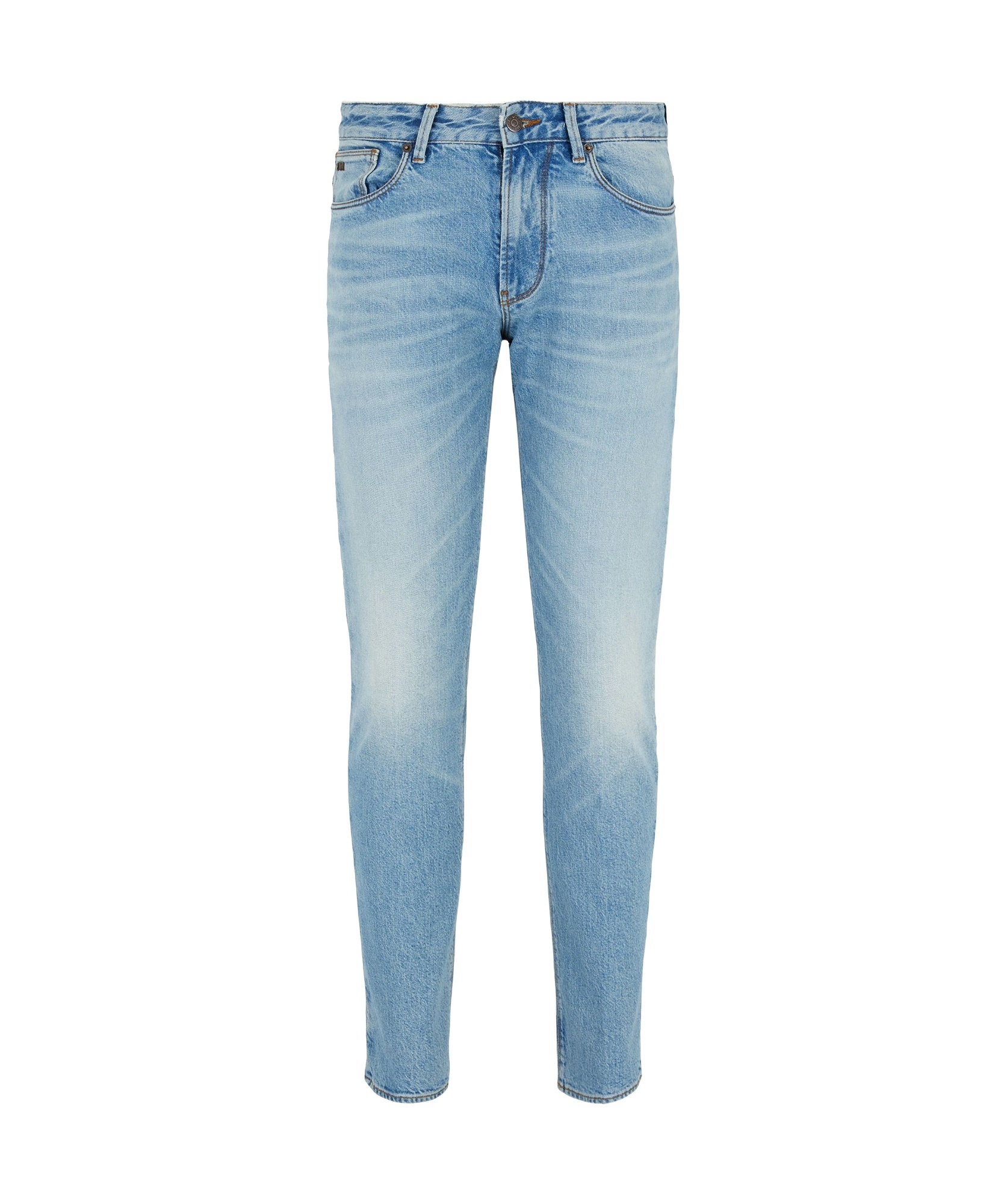 Emporio Armani Multi-pocket Jeans In Blue