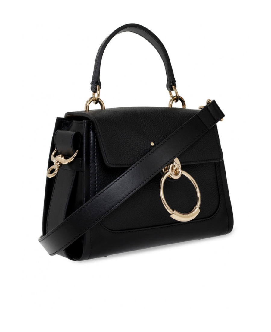 Chloé Chloe Tess Lthr Tote Bag In Black