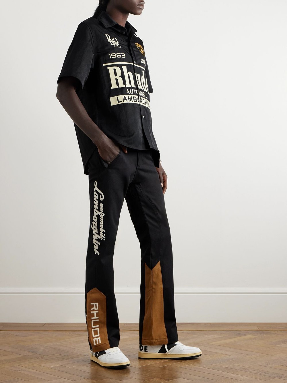 Rhude A Short Sleeved Shirt In Black