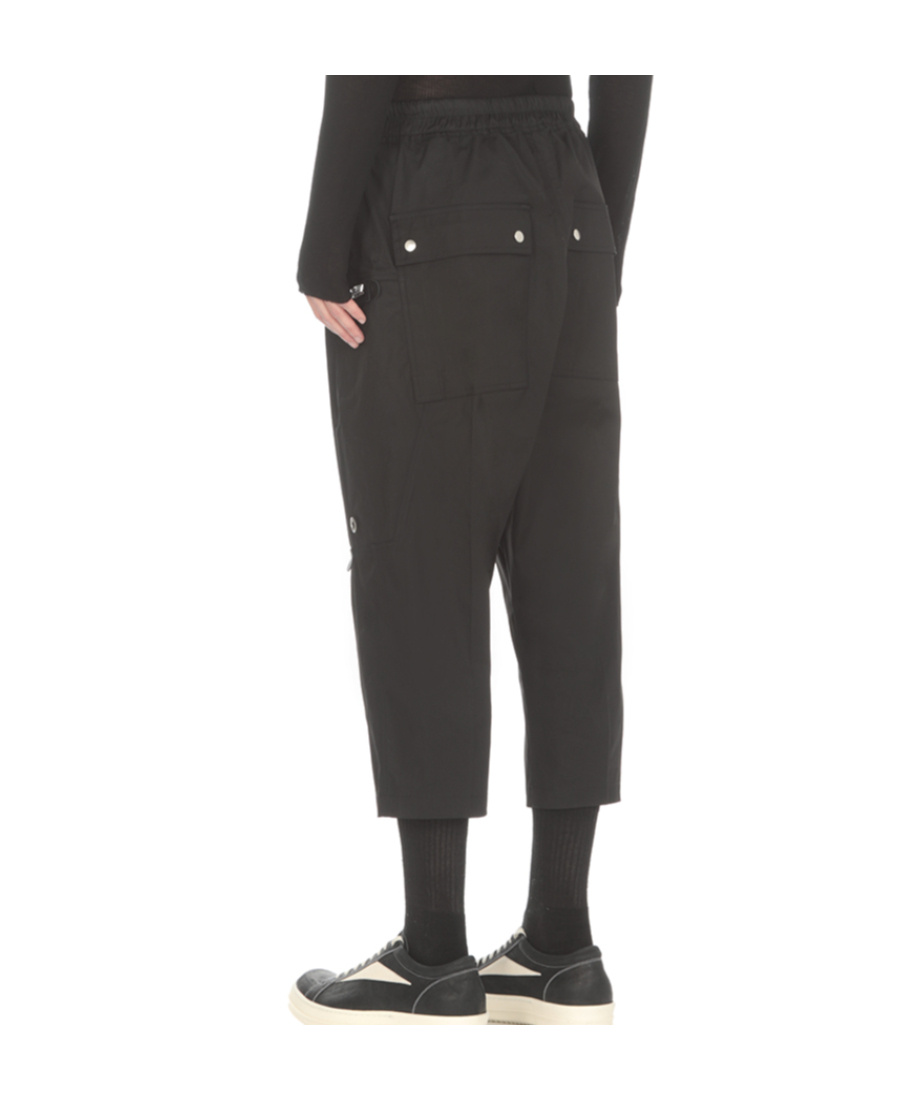 Rick Owens Zip-pocket Drawstring Trousers In Black
