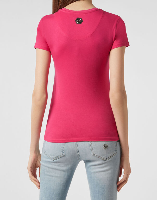 Philipp Plein Logo Details T-shirt In Pink