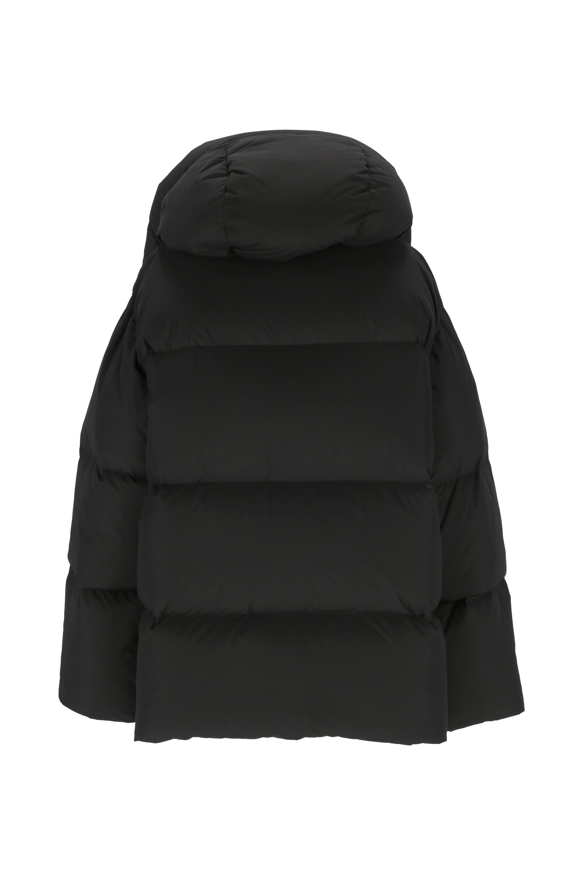 Off-white Quilted High-collar Down Jacket With Detachable Hood In Gray