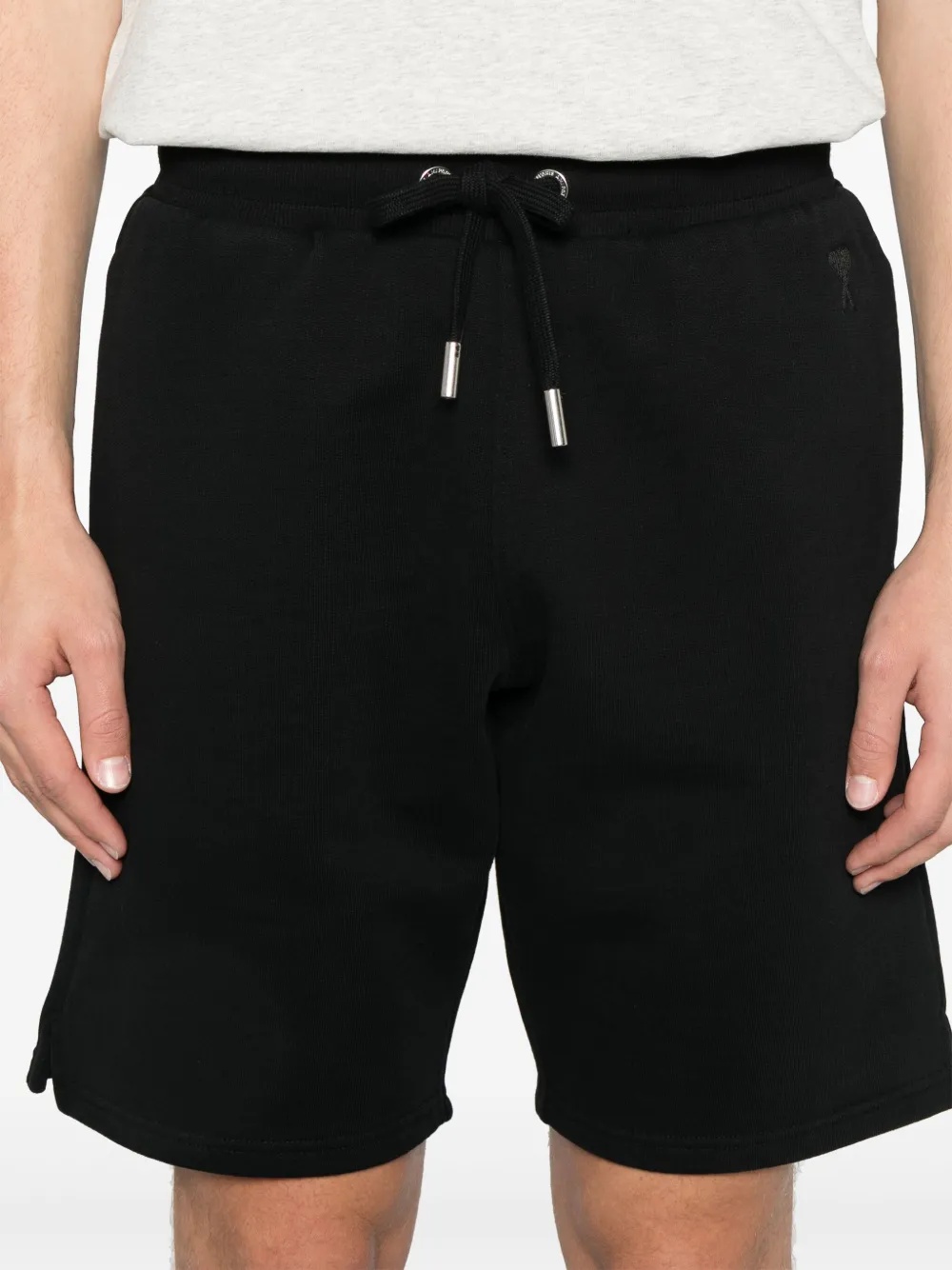 Shop Ami Alexandre Mattiussi Drawstring Shorts In Black