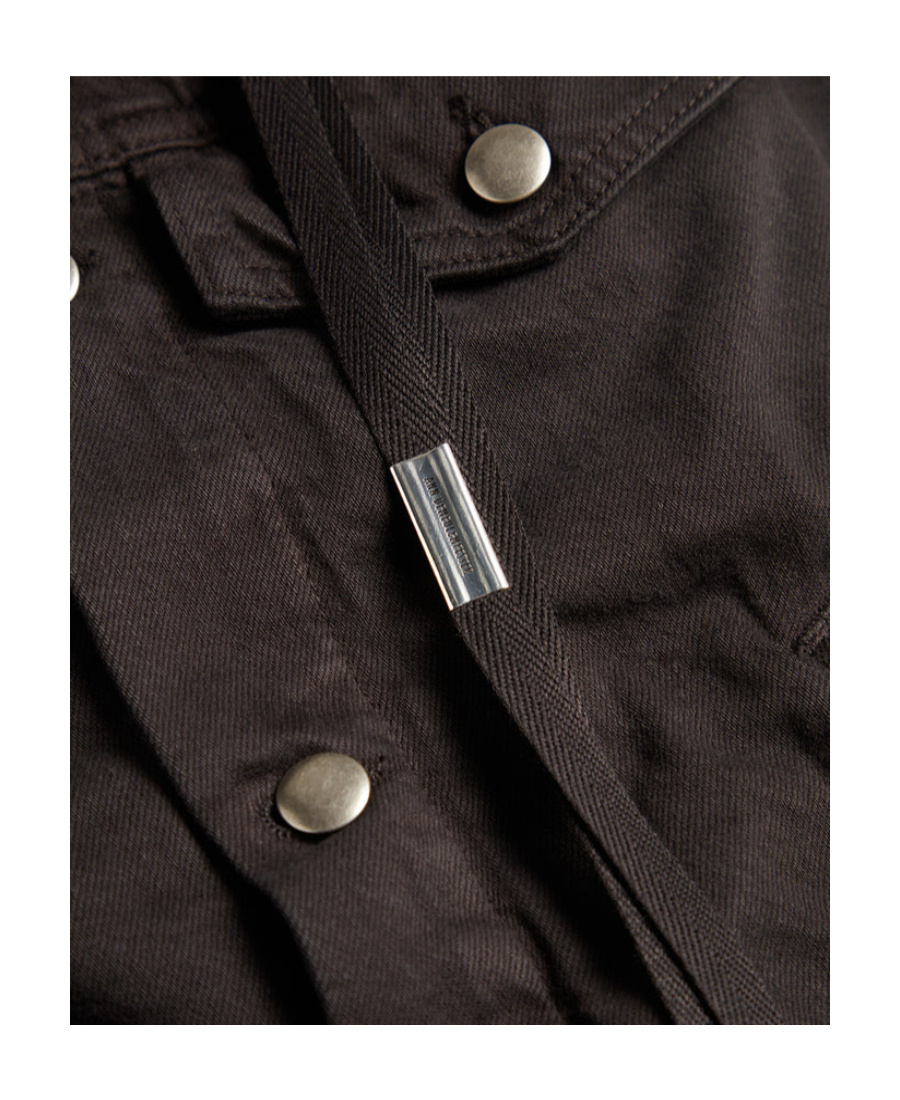 Ann Demeulemeester Lapel Denim Vest In Black