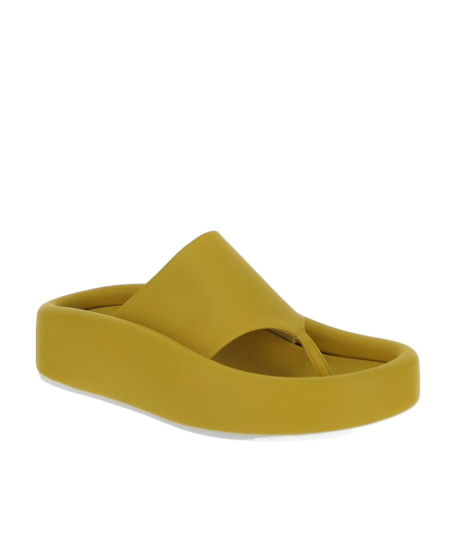 Shop Mm6 Maison Margiela Wide-strap Flip-flops In Brown