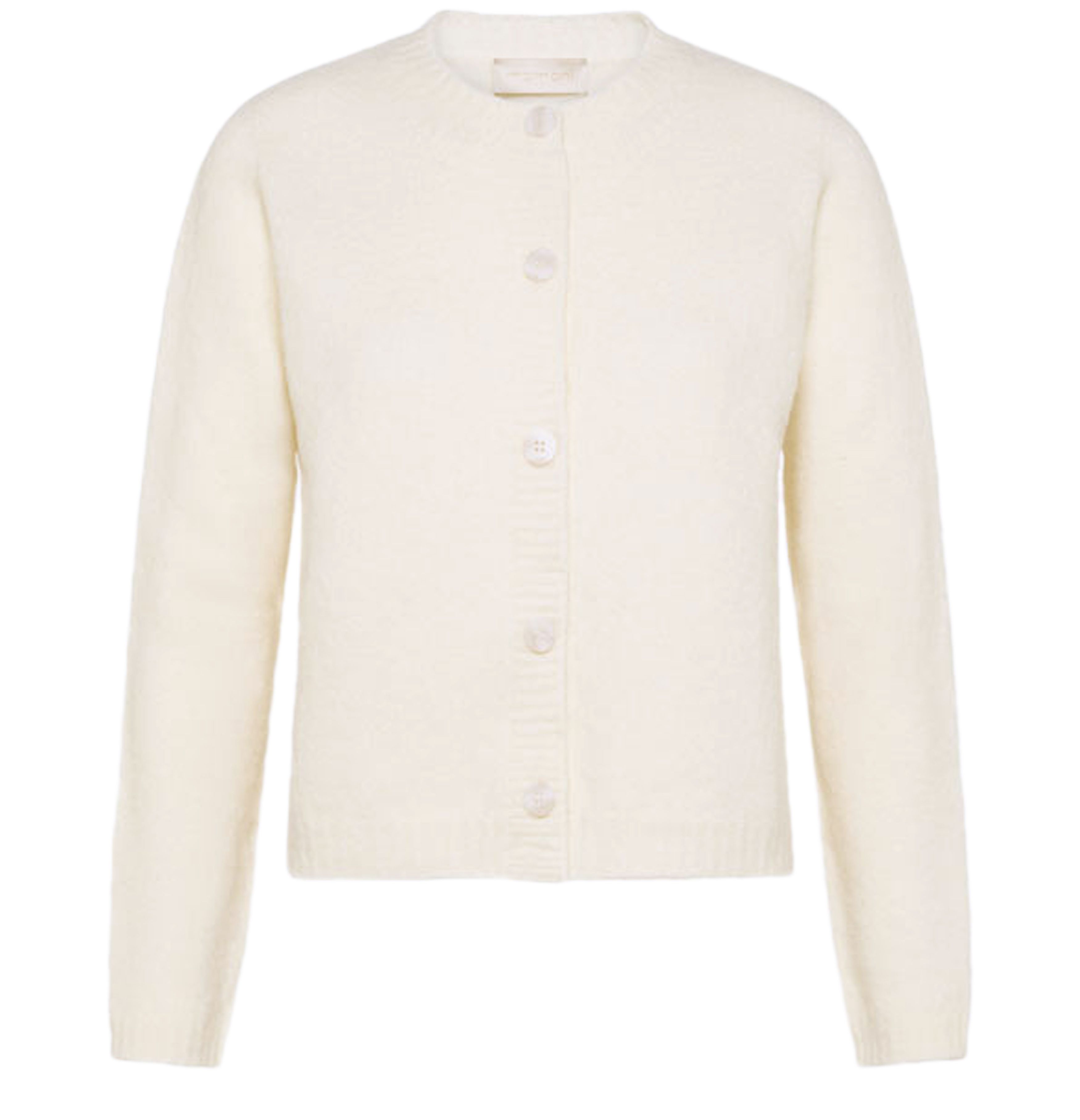 Momoní Long-sleeved Cardigan In White