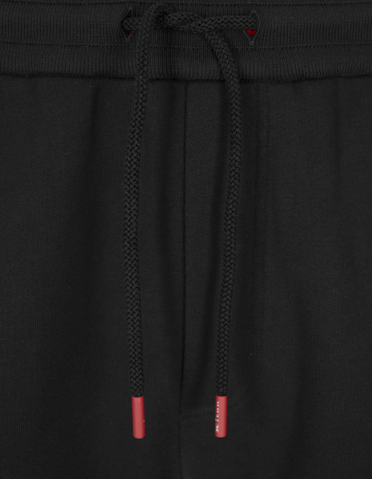 Kiton Long-sleeved Sweatshirt And Pants Set In Black