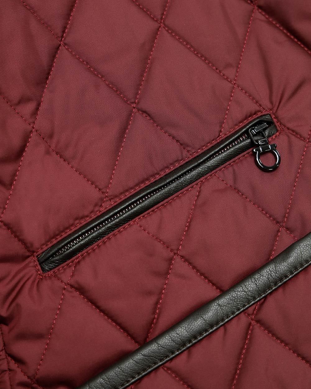Ferragamo Quilted Jacket In Red