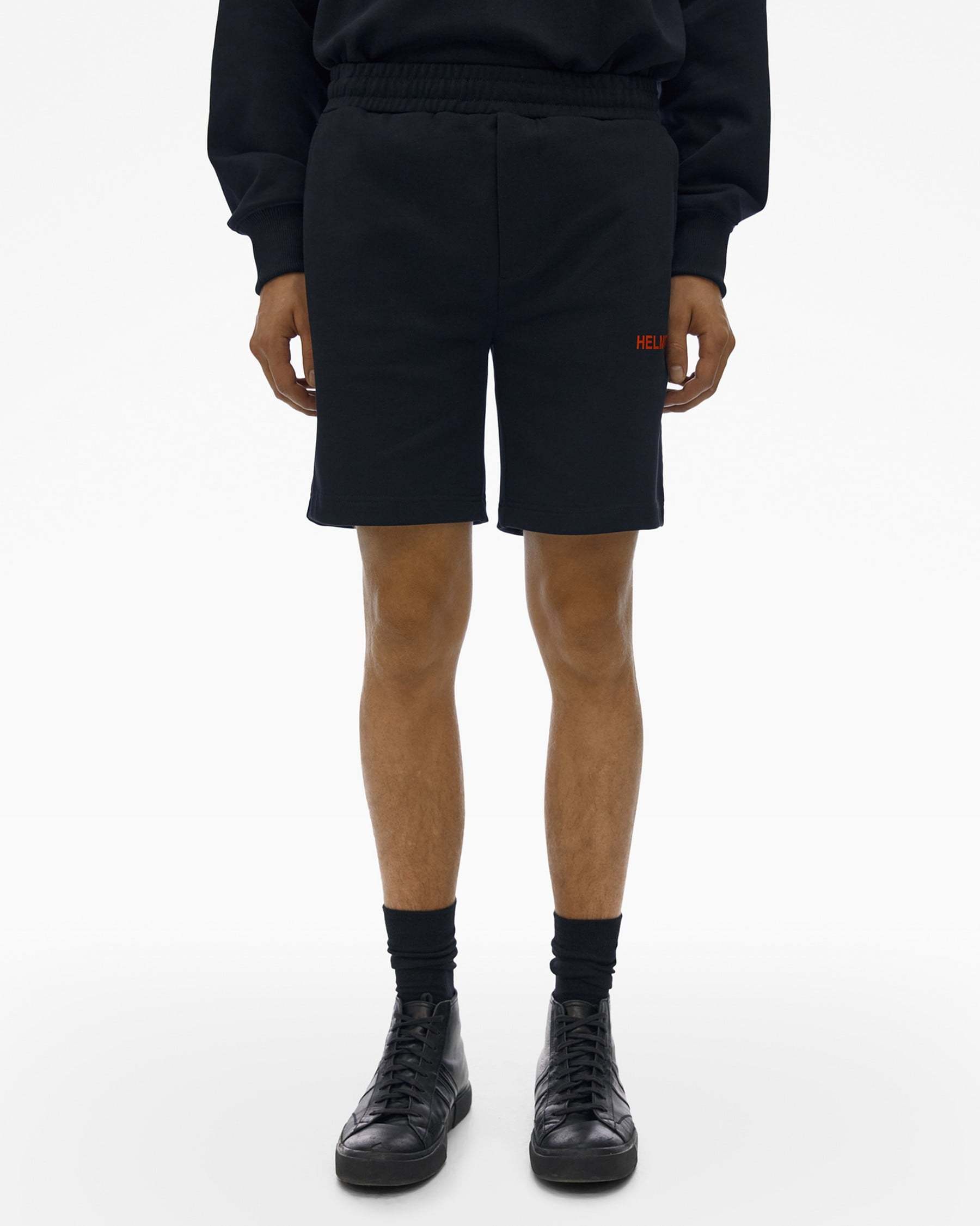Helmut Lang Logo Shorts In Black