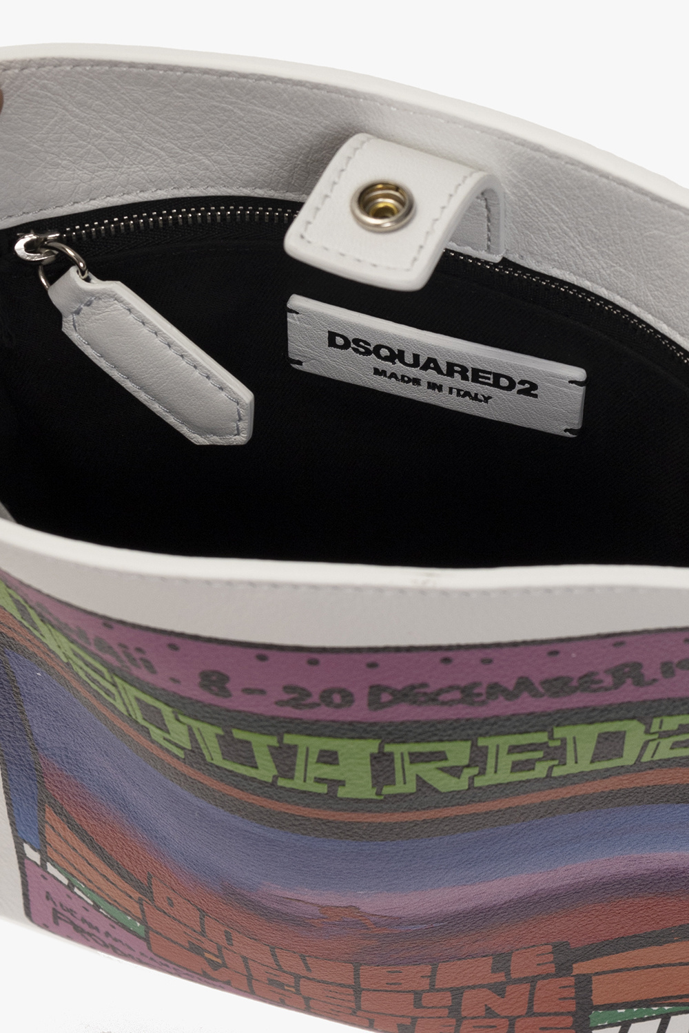 Dsquared2 Logo Strap Satchel In Multicolor