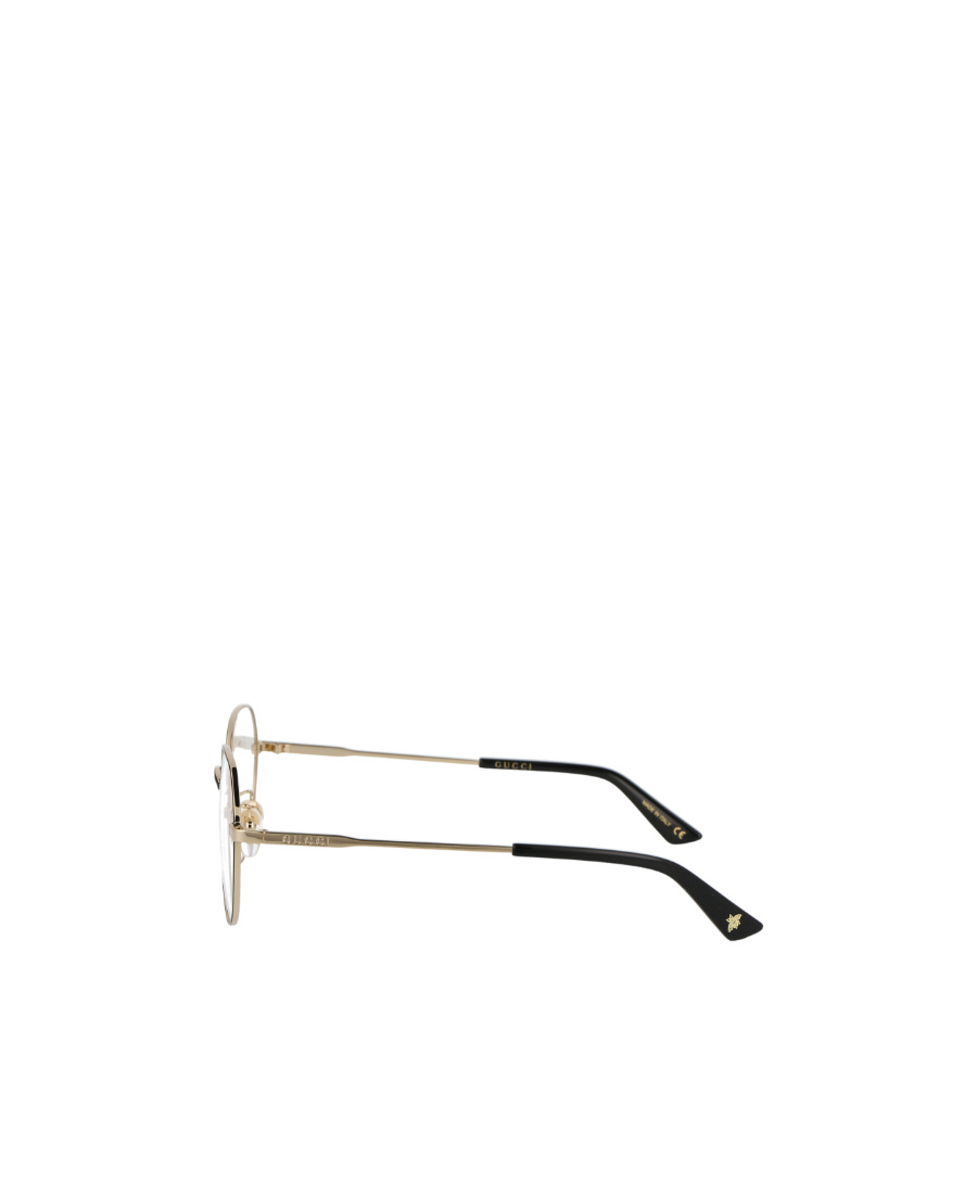 Gucci Eyewear Panthos Frame Glasses In Gray