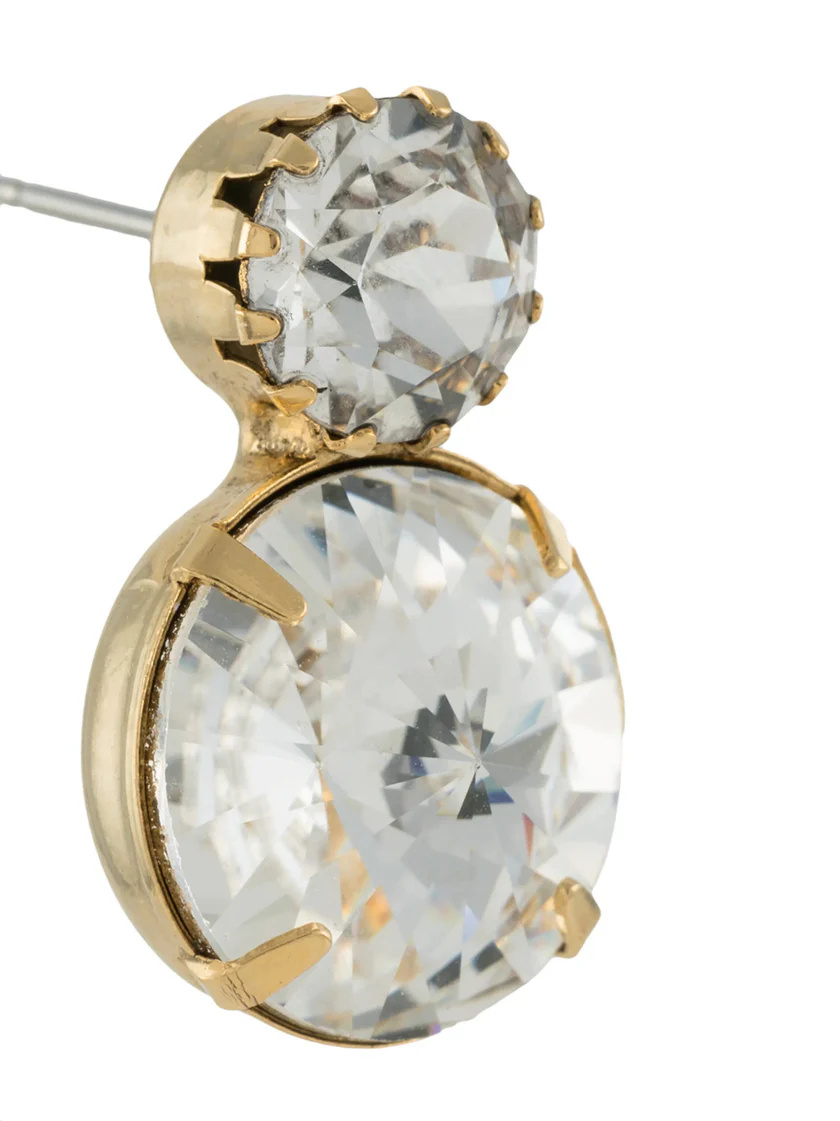 Jennifer Behr Myrla Crystal Earrings In White