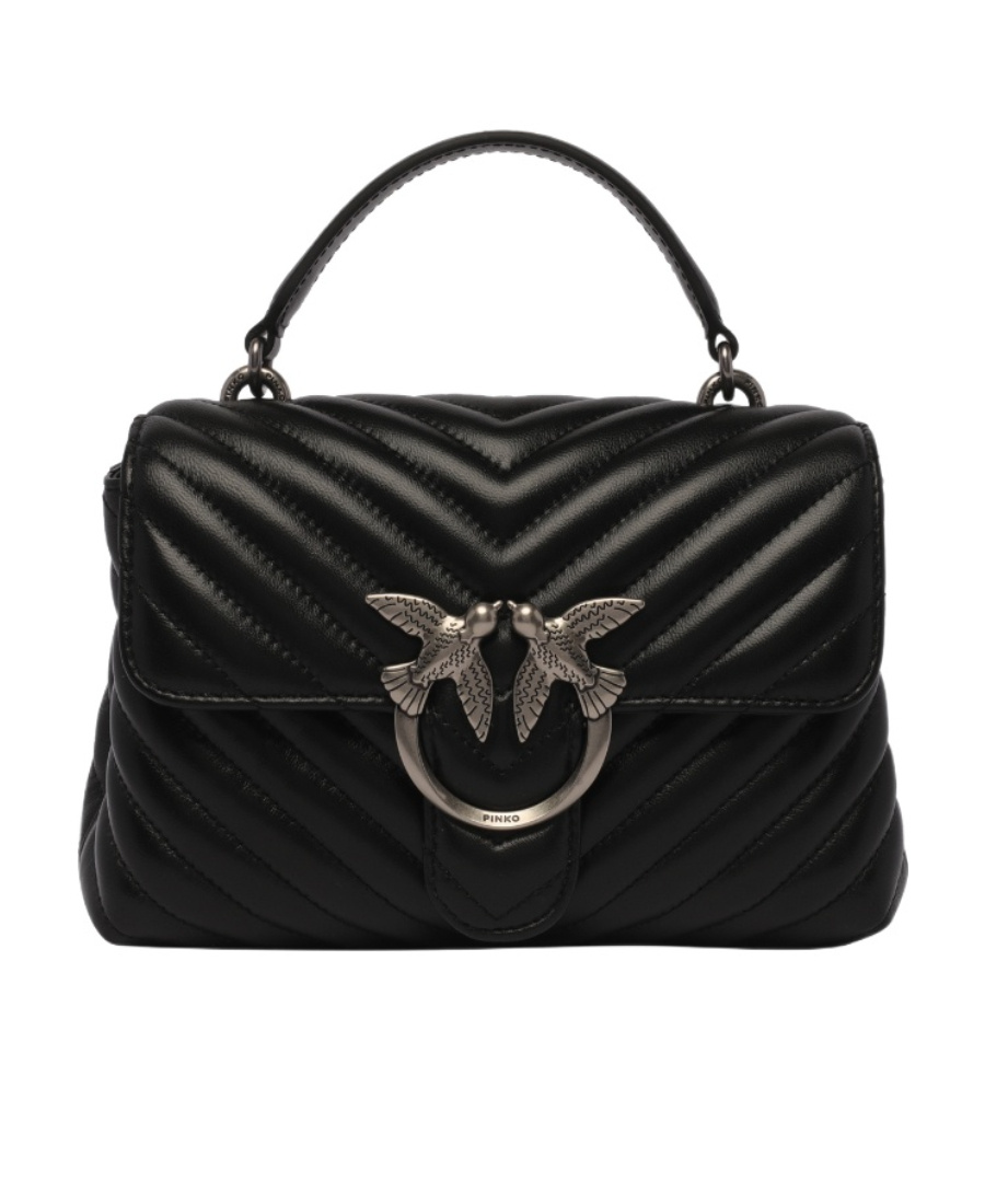 Pinko Flip Shoulder Bag In Black