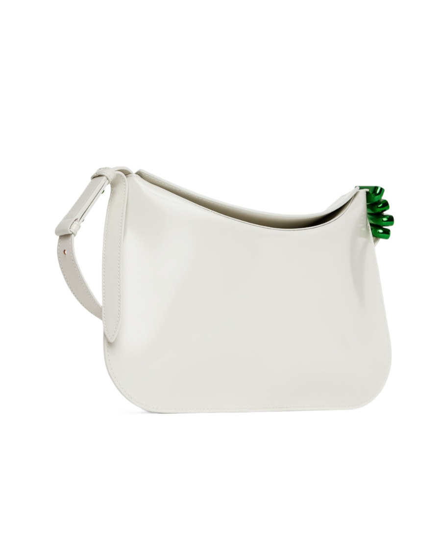 Bottega Veneta White Flap Shoulder Bag In White