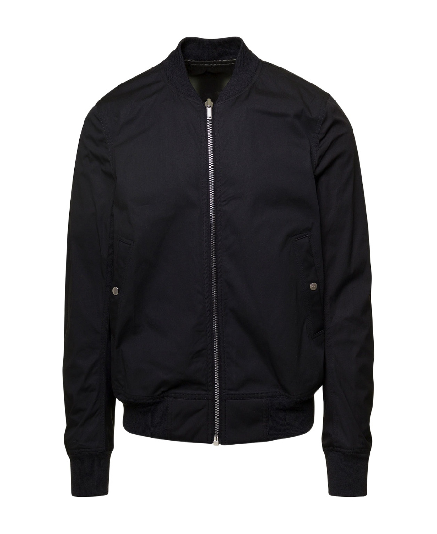 Rick Owens Zip-up Long-sleeved Reversible Jacket In Black