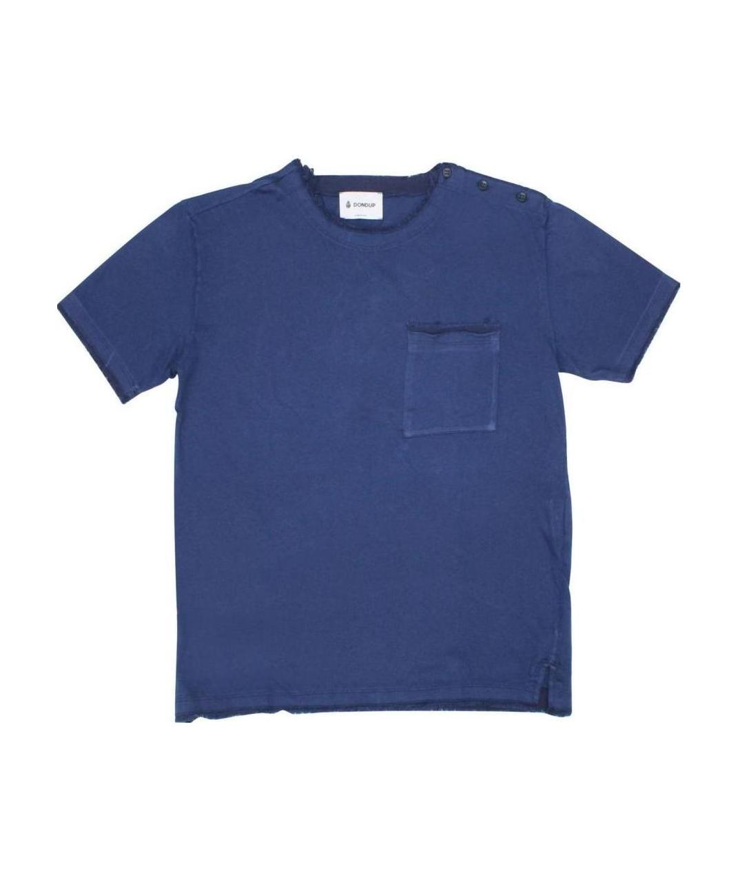 Dondup Bambino T-shirt Blu In Jersey Di Cotone In Blue