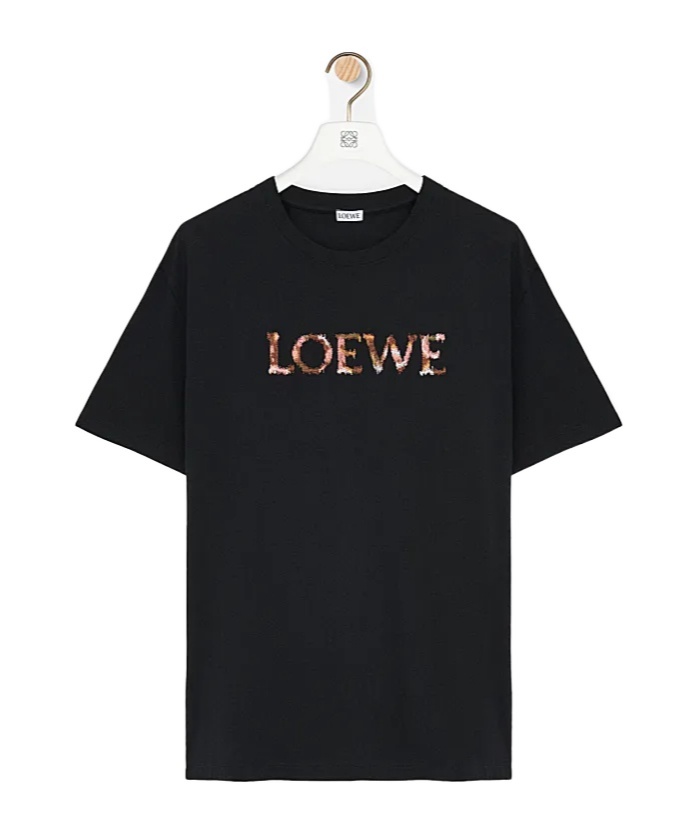Loewe Logo-embroidered Cotton-jersey T-shirt