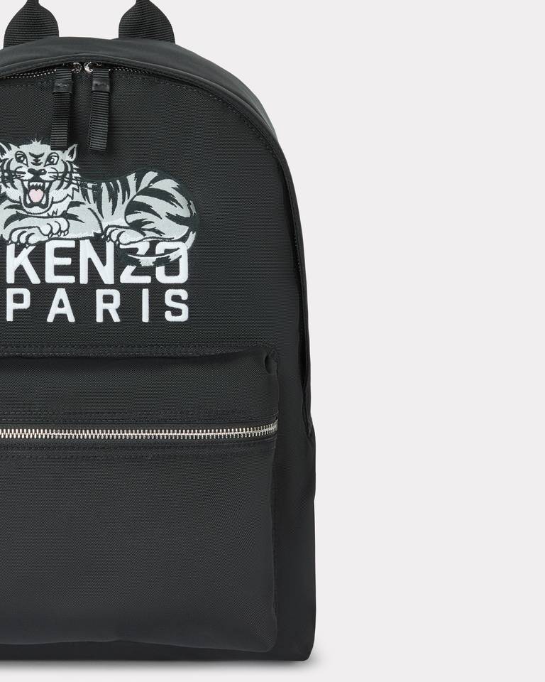 Kenzo Backpack With Adjustable Straps And Top Handle In Black