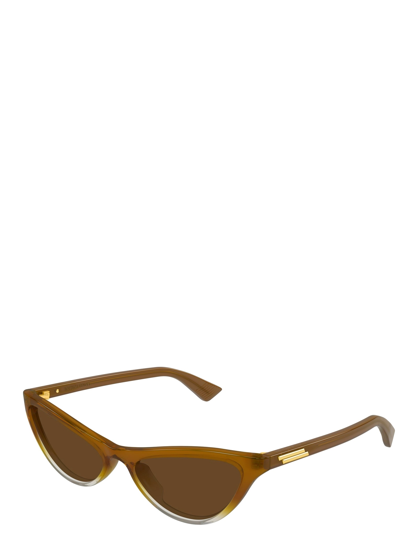 Bottega Veneta Bv1414s Linea Ribbon Bv1414s 004 Brown Sunglasses In Brown