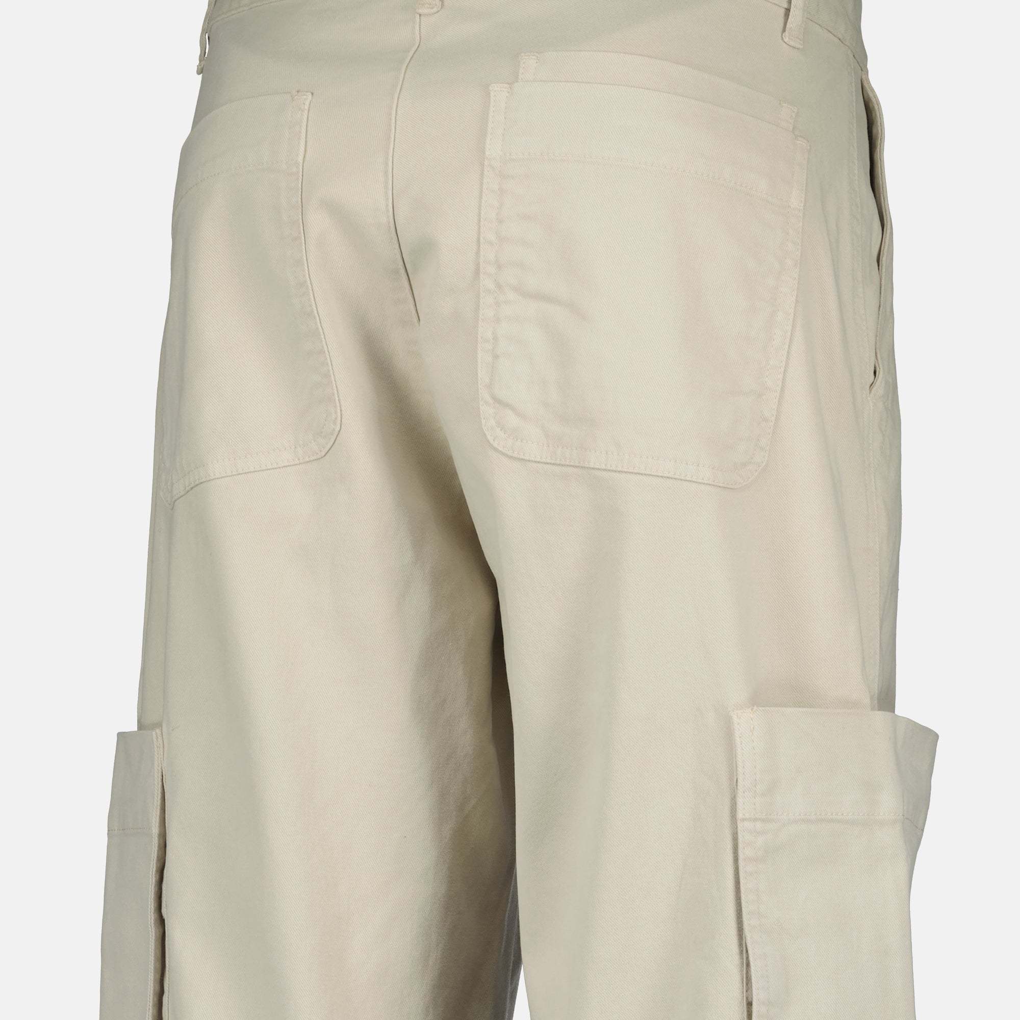 Officine Generale Cargo Five-pocket Trousers In Gold